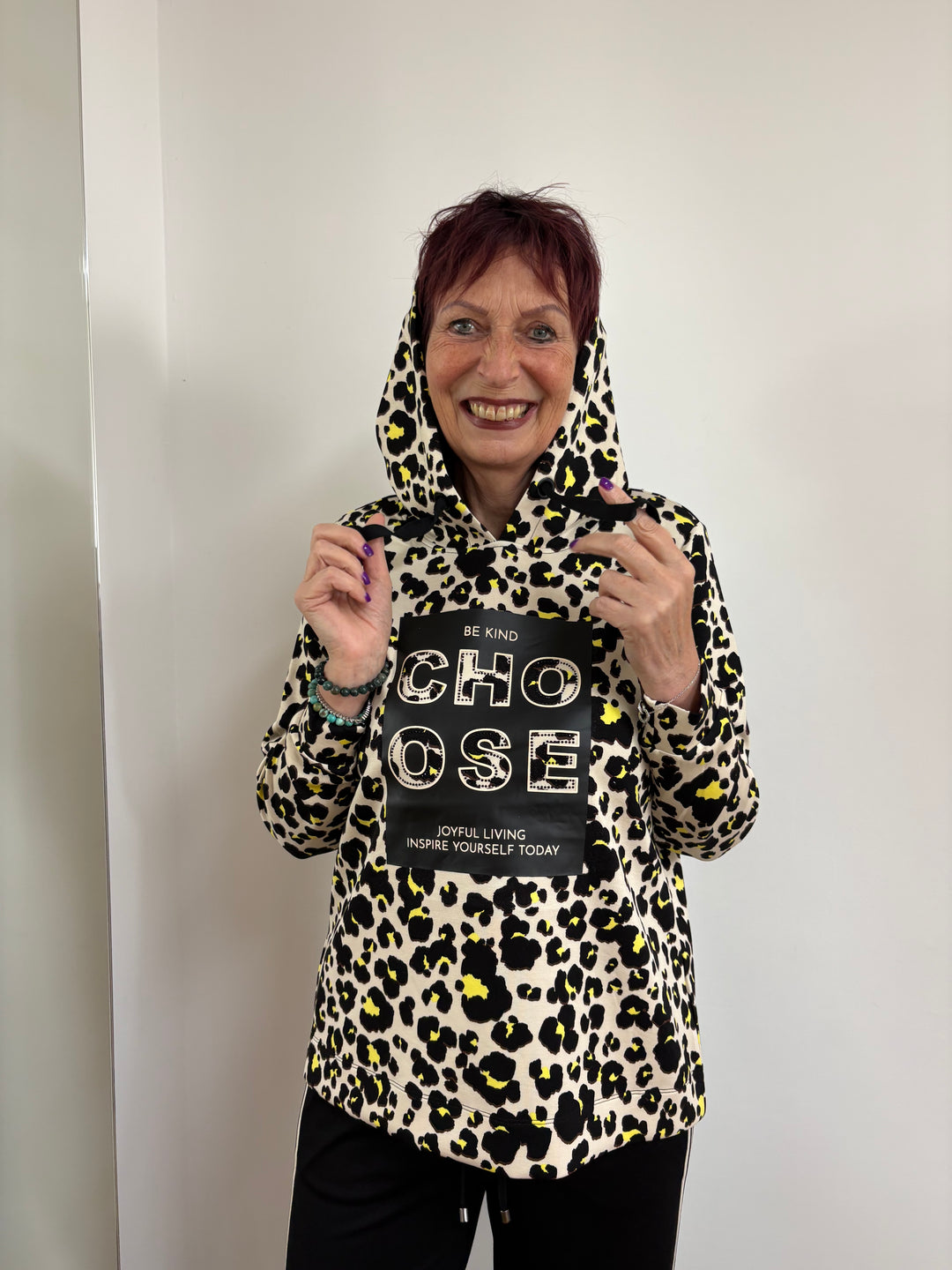 Sweatshirt Leoparden-Muster - Vera Meyer