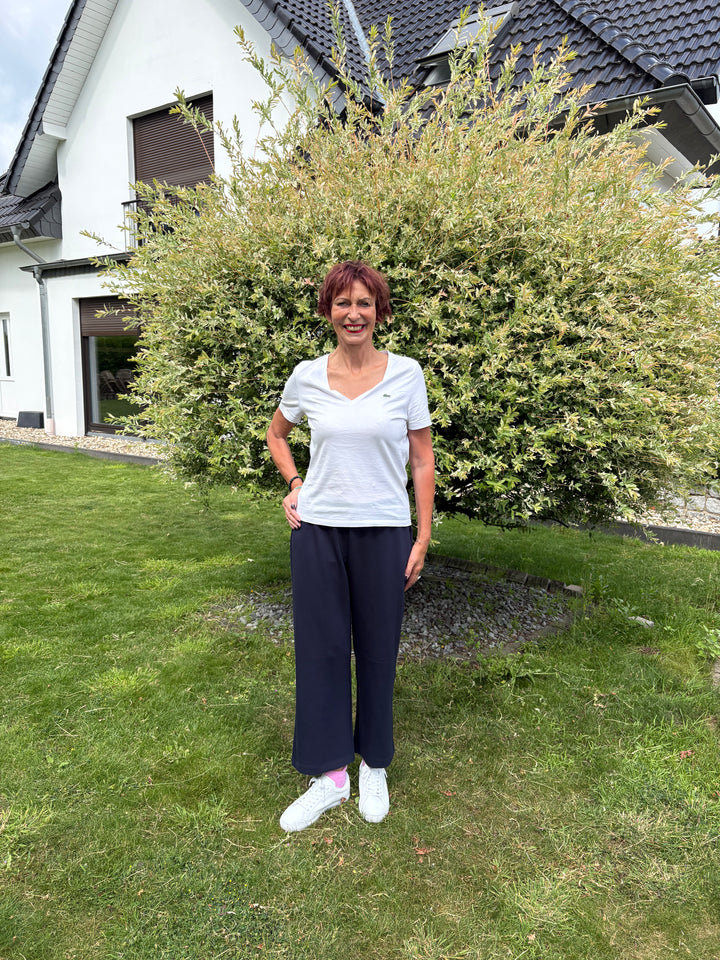 Nieuwe culotte zonder tailleplooi blauw