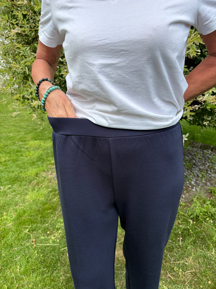Nieuwe culotte zonder tailleplooi blauw