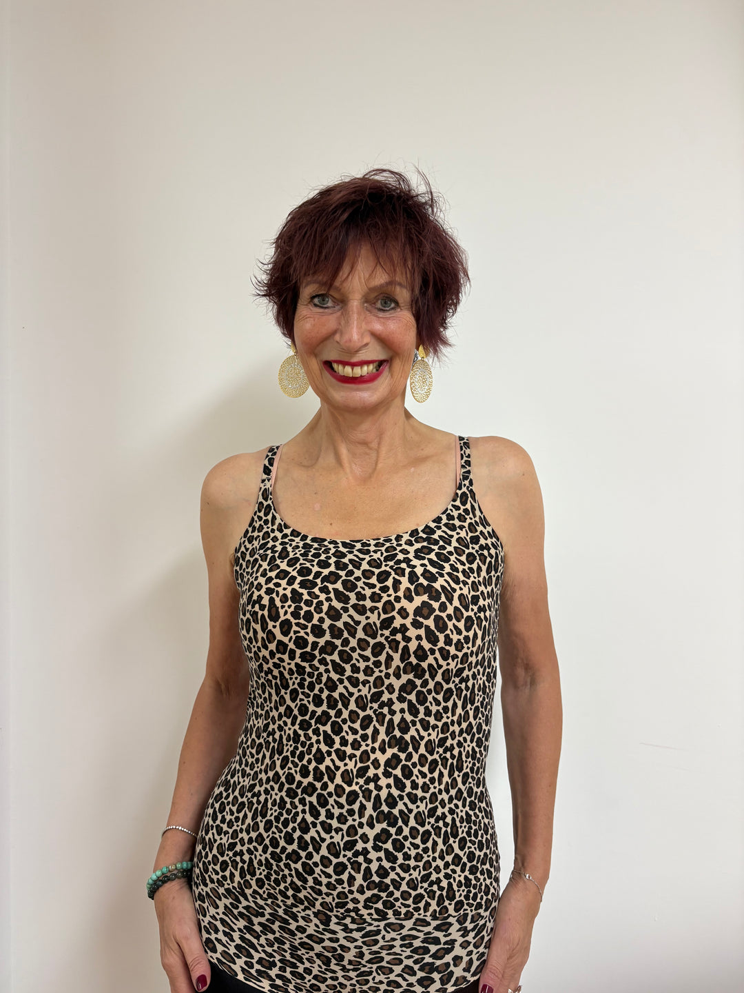 Zachte Stretch Leo Top - Vera Meyer
