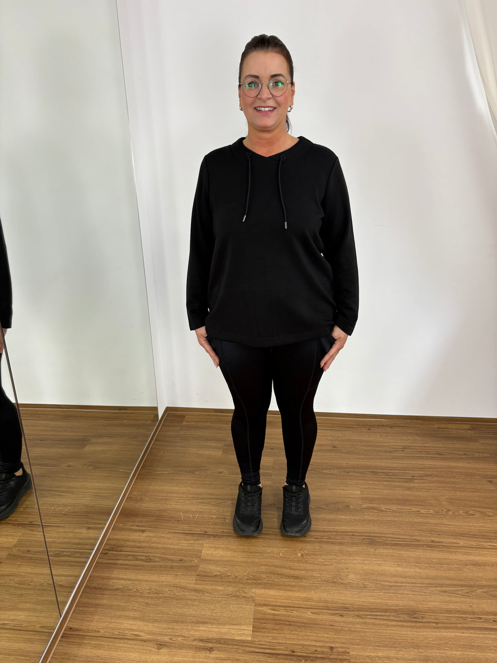 Zwarte sweatshirt - Vera Meyer