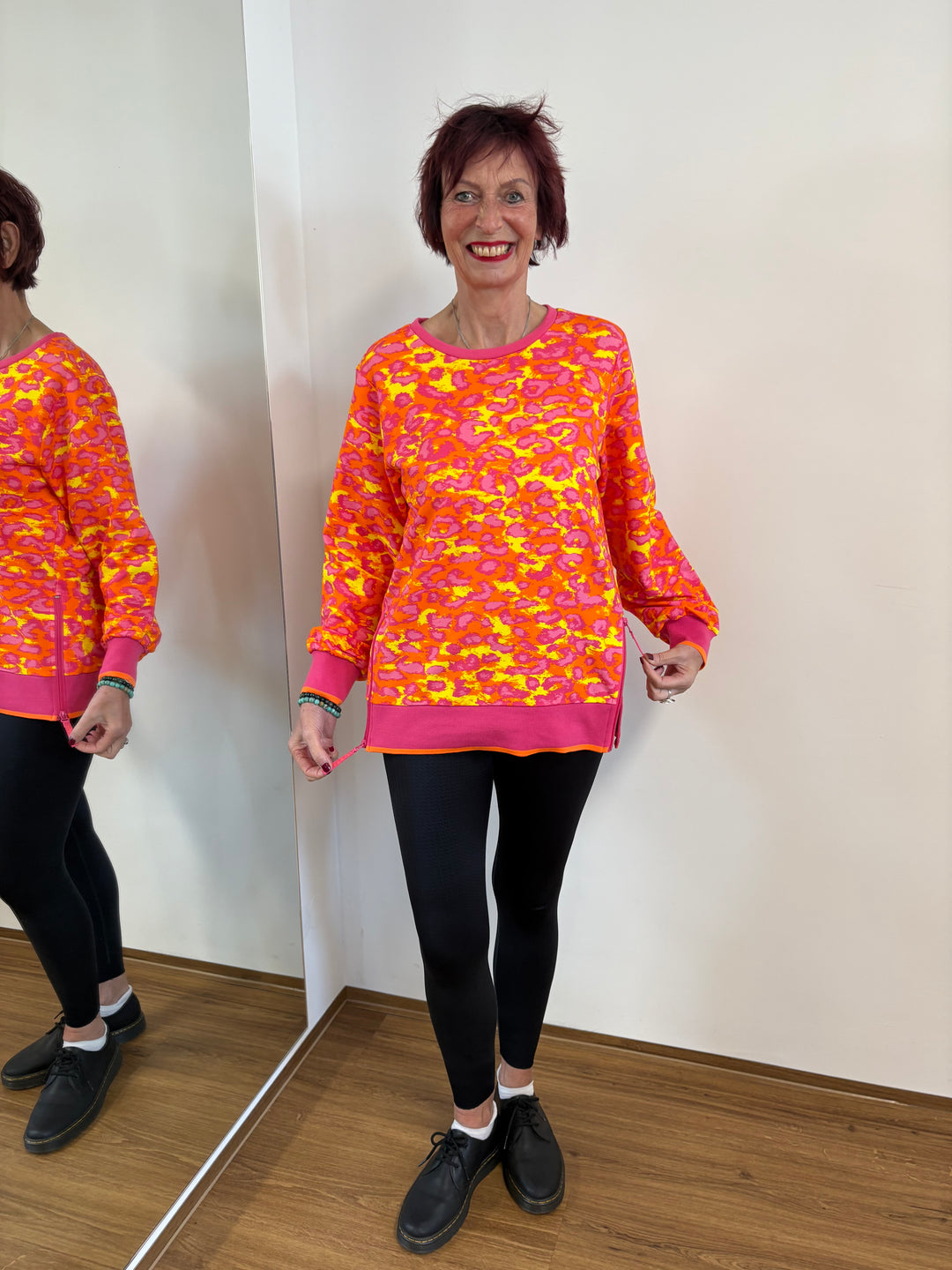 Farbenfrohes Sweatshirt Gr. 38