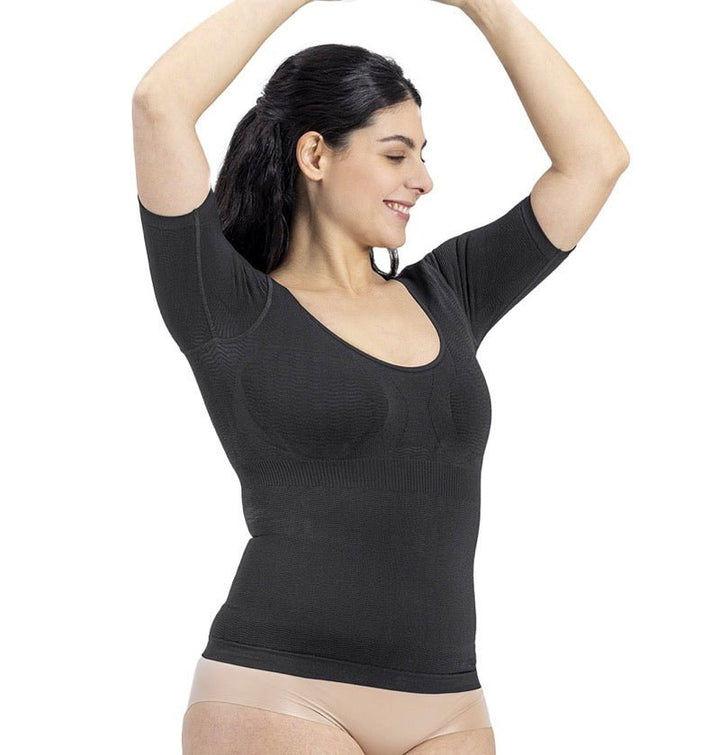 Zilveren Golf Top Pro Zwart & Nude - Vera Meyer