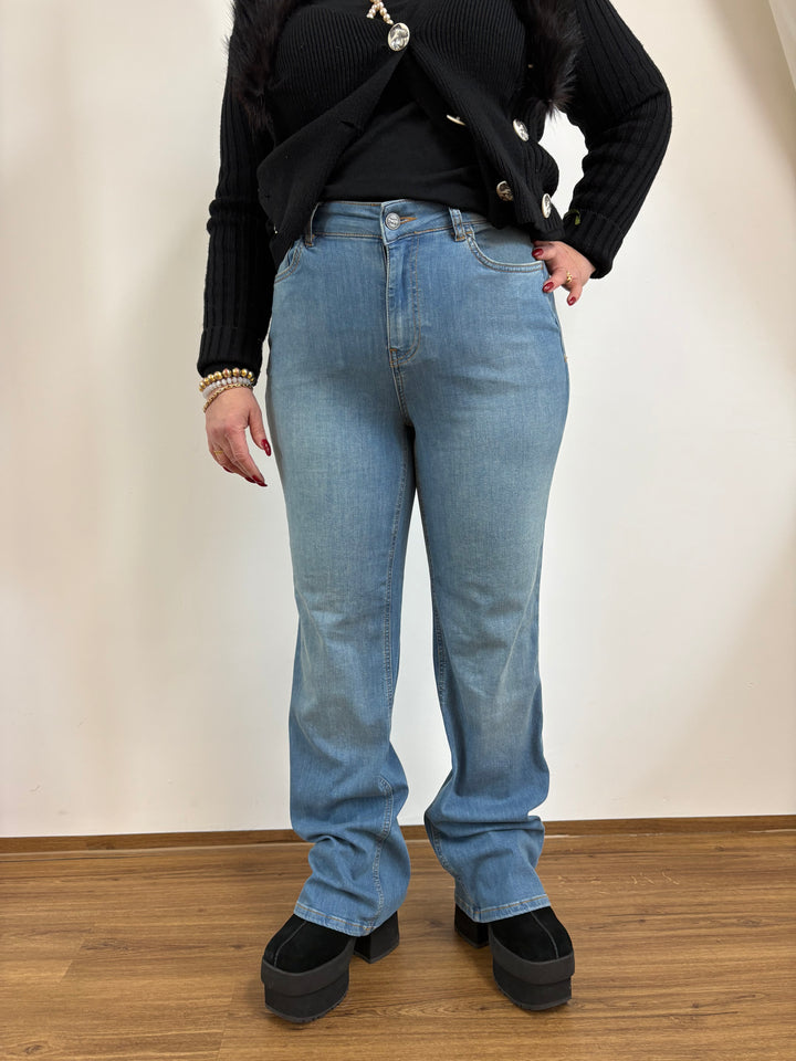 Innovatieve Bauchi Weg Jeans Maat 36 - 54 Lichte wassing - Vera Meyer