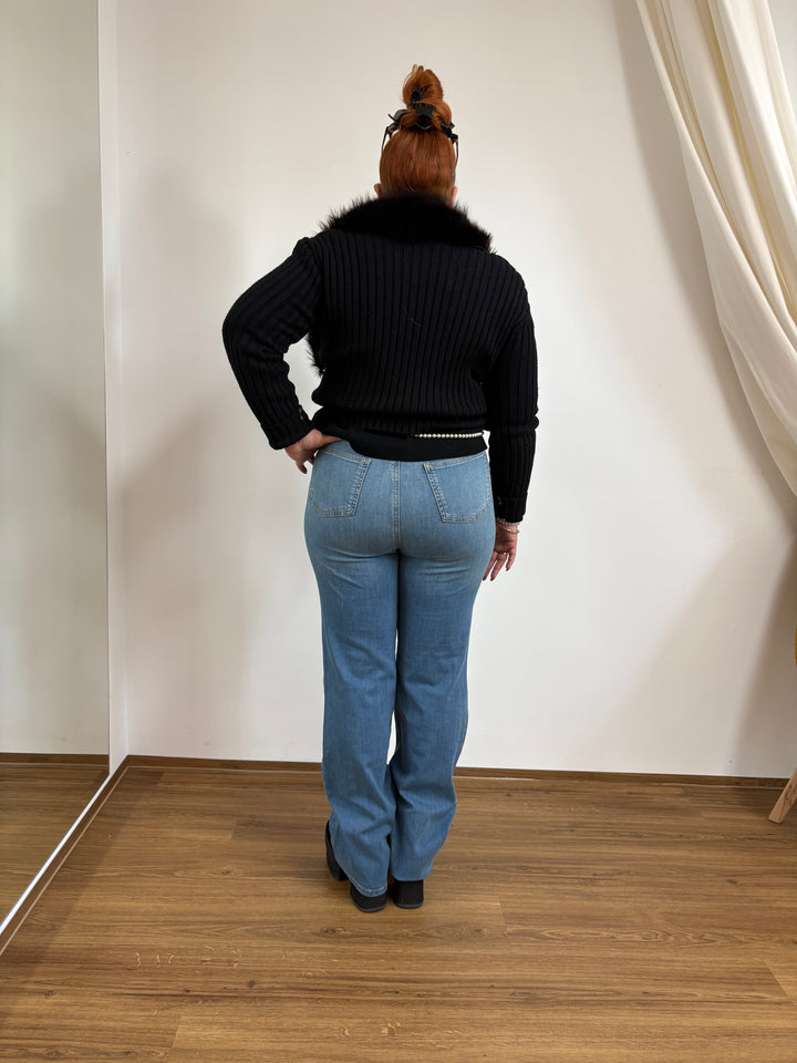 Innovatieve Bauchi Weg Jeans Maat 36 - 54 Lichte wassing - Vera Meyer