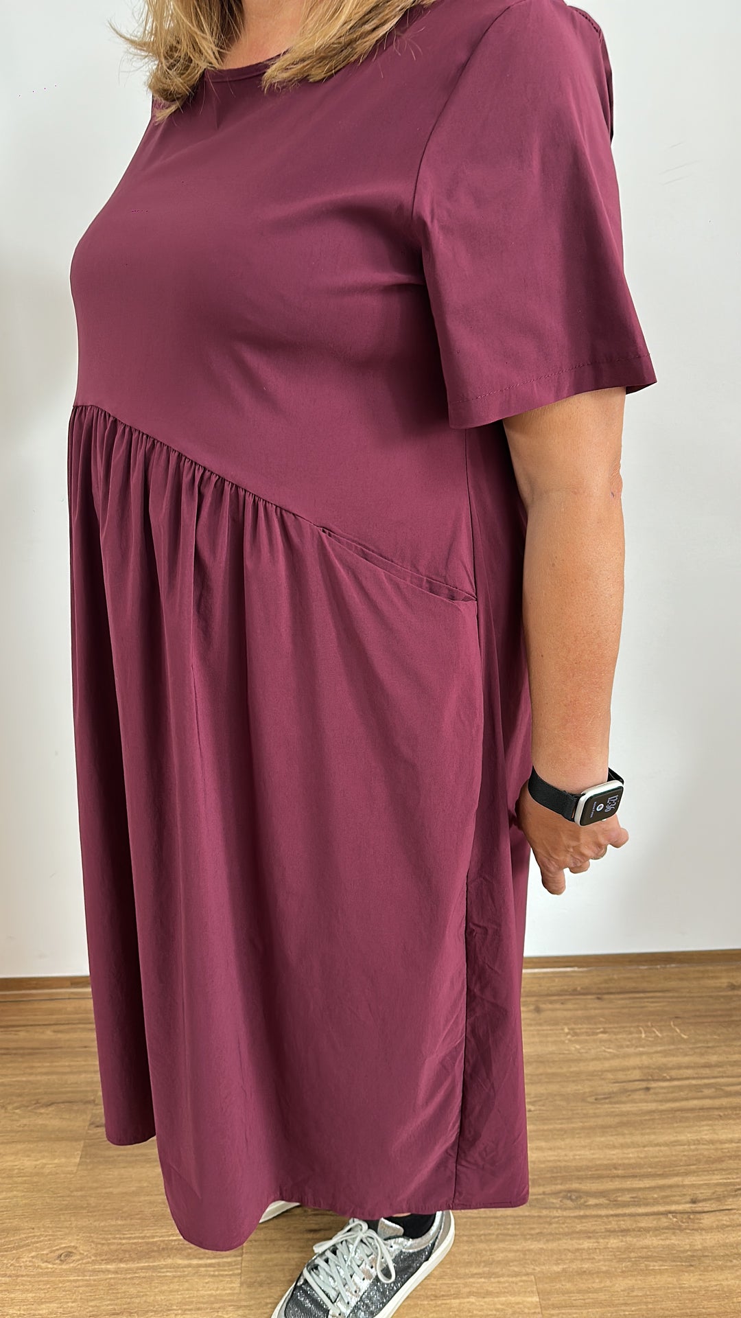 Langes Kleid Bordeaux