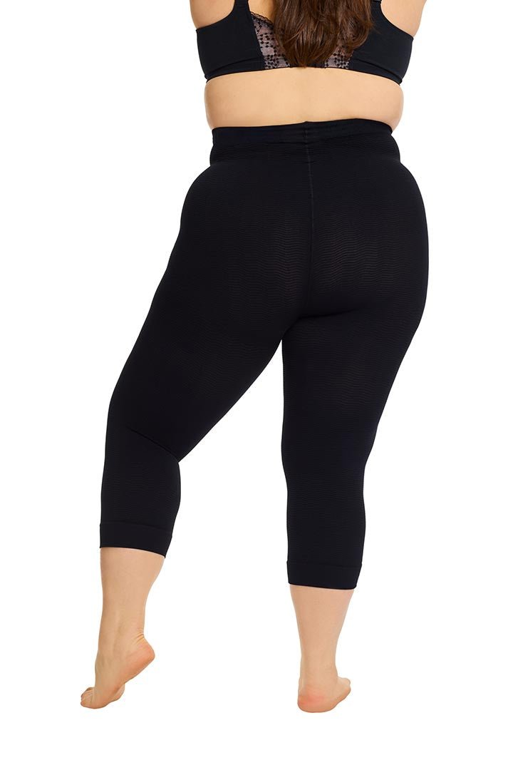 Zilveren Welle Compressie Capri Curvy Klasse 1 - Vera Meyer