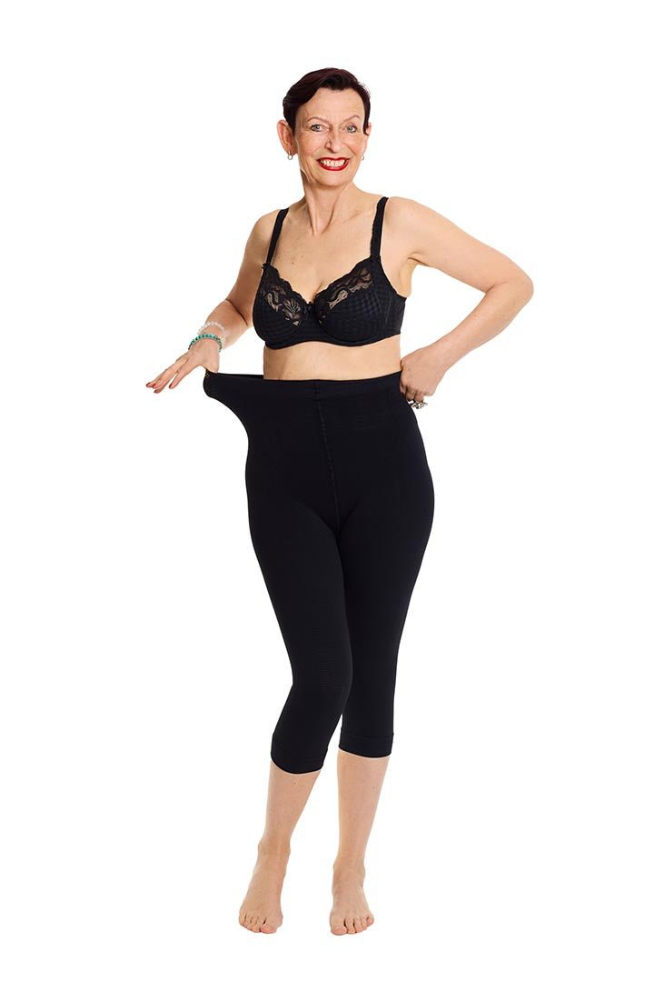 Zilver Welle Compressie Capri Curvy Klasse 1 - Vera Meyer