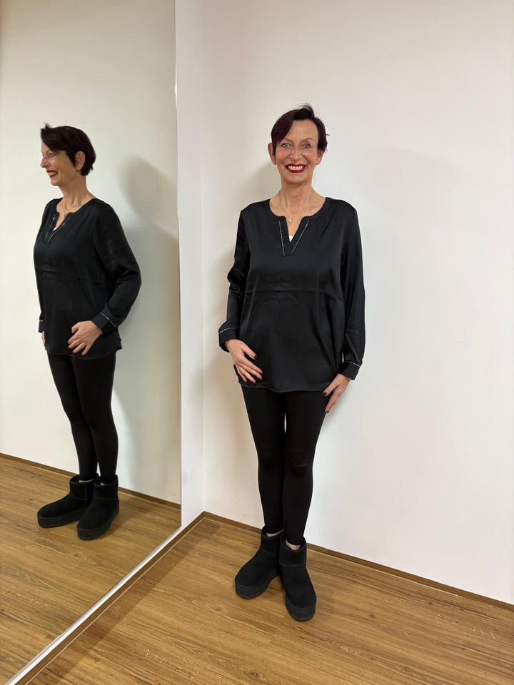 Zwarte blouse - Vera Meyer