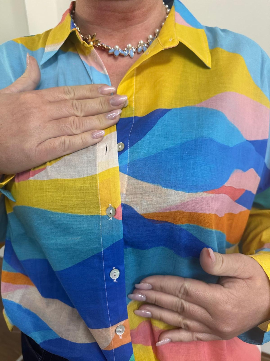 Farbenfrohe Bluse